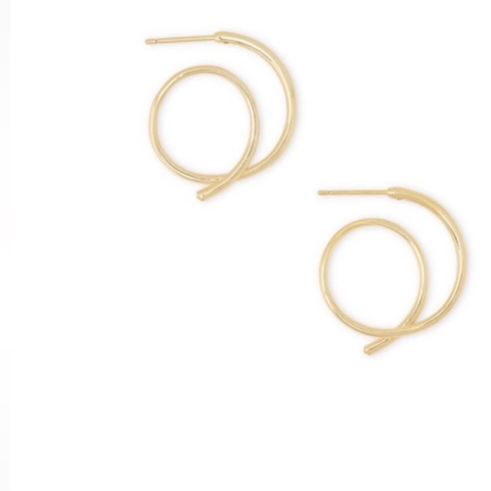 Kendra Scott Small Myles Gold Earrings